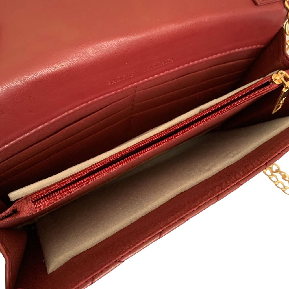 Badgley Mischka Vagan Quilted Leather Flap Crossbody with Studs and Chain Strap - Picture 8 of 11